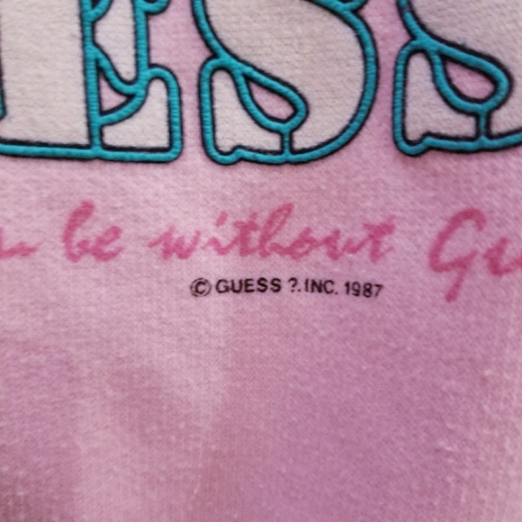 Vintage 1987 Guess Diner theme sweat shirt sweate - Picture 5 of 6